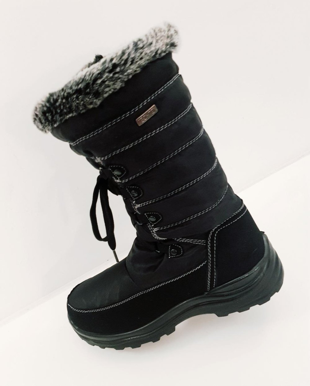 Winterstiefel Mädchen gesteppt- schwarz Gr. 40 Top-Zust.