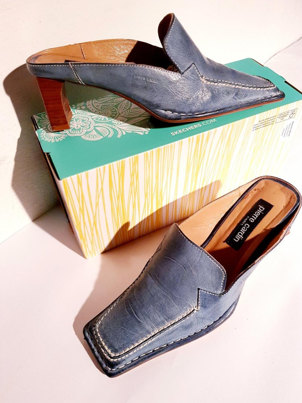 Schuhe / High Heels Sabots ( Pantolette) von Pierre Cardin- Paris, Größe 38  TOP