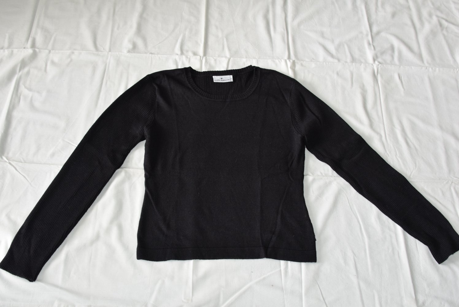 TOM TAILOR Damen Pullover 36 S Schwarz 15% Mohair