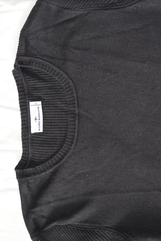 TOM TAILOR Damen Pullover 36 S Schwarz 15% Mohair