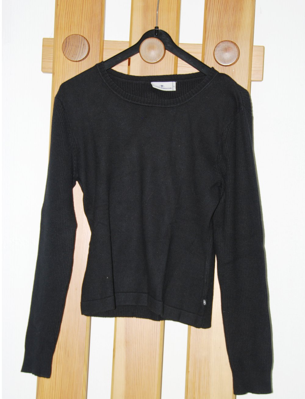 TOM TAILOR Damen Pullover 36 S Schwarz 15% Mohair