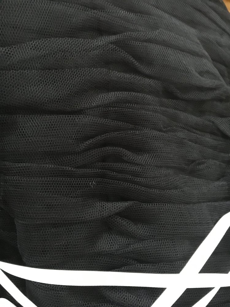 Kleid Zipfelkleid schwarz-weiß Gr. 38