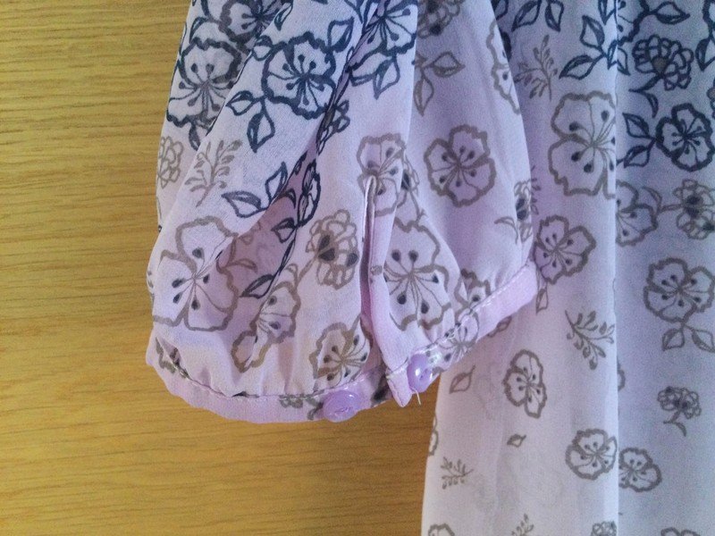 Halbarm Bluse, Chiffon