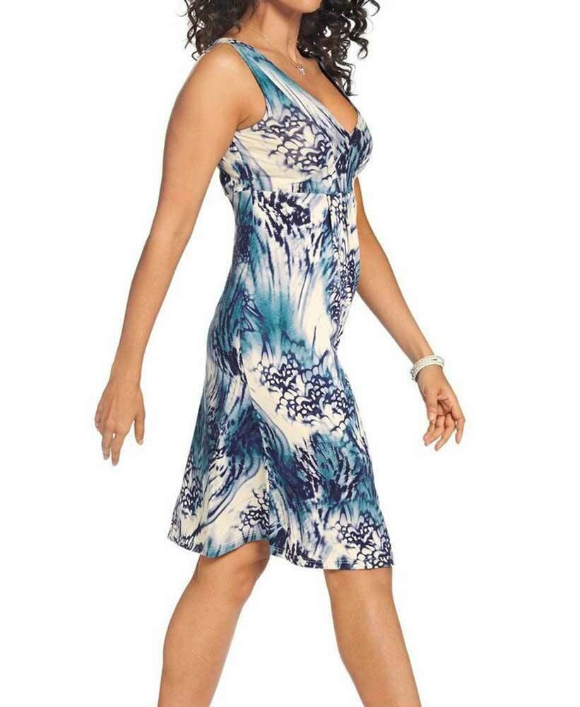 Kleid, blau-weiß, Gr. 40 BOYSENS