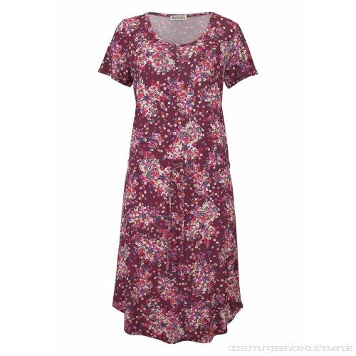 Boysen's Jerseykleid, mit Raffung und Tunnelzug Kleid Gr.40