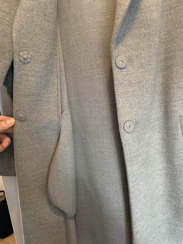 H&M Maxi-Mantel Größe 38, grau