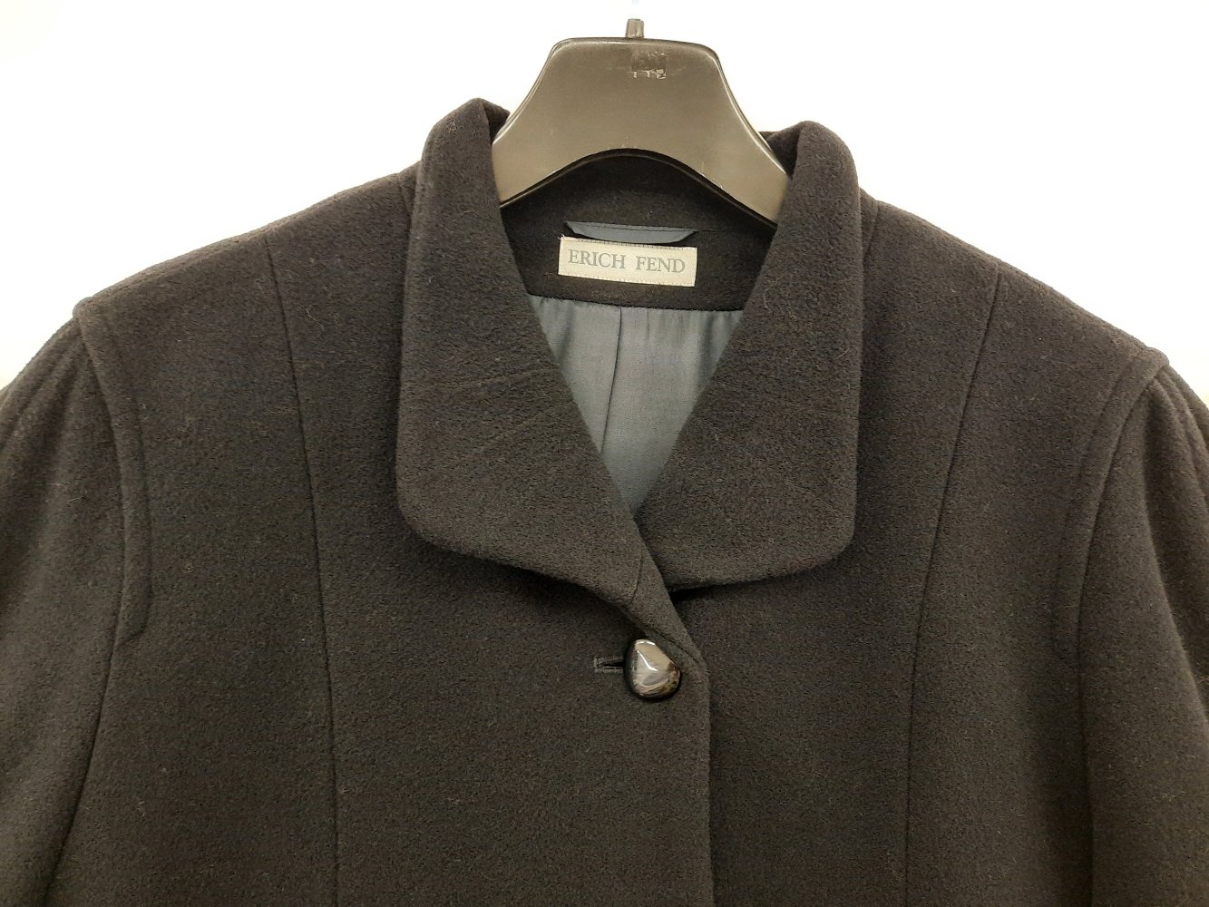 Neuer Mantel von Erich Fend, schwarz Gr. 40