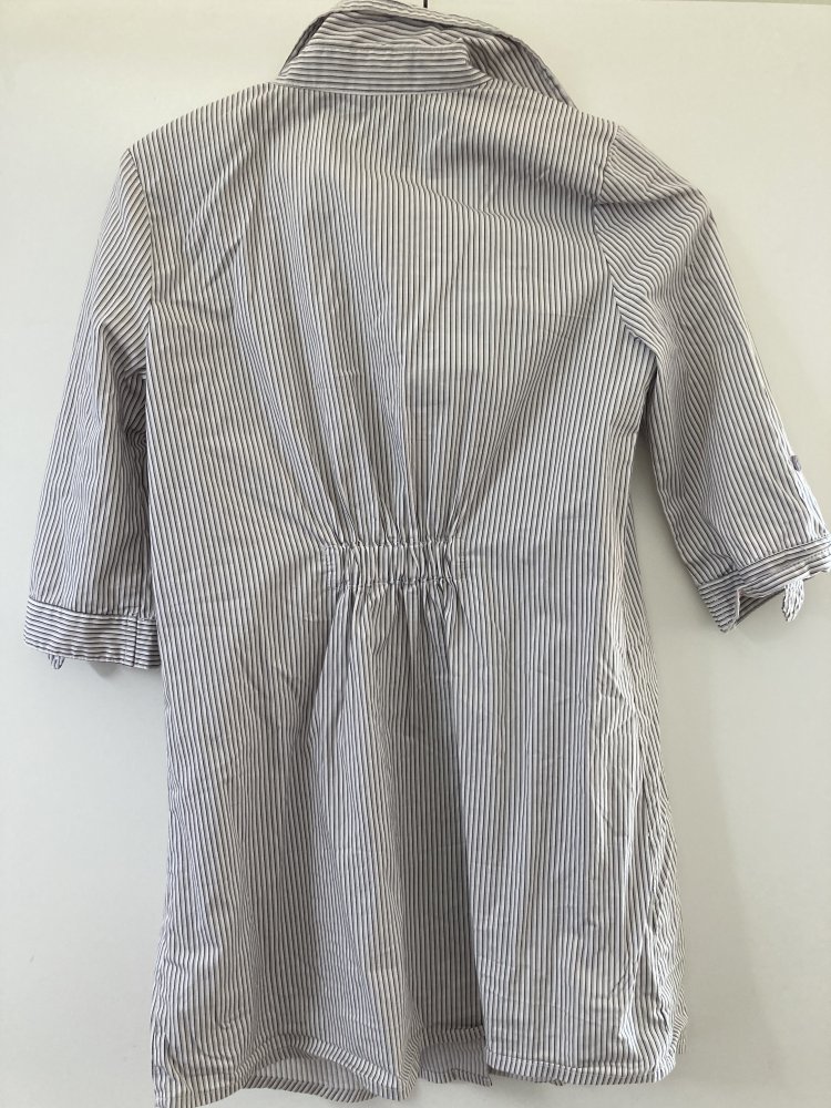 Bluse Vero Moda XS 34 gestreift weiß grau schwarz Top Oberteil Hemd Blogger