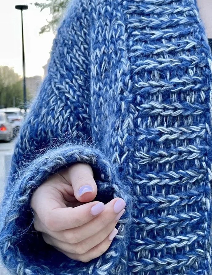 Autorin handgefertigte Damen Strickjacke