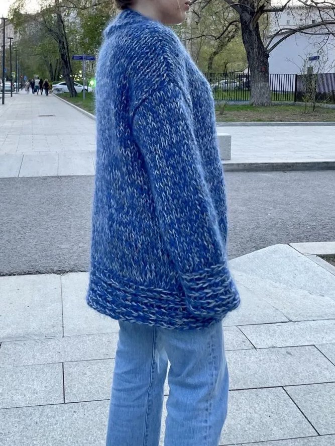 Autorin handgefertigte Damen Strickjacke