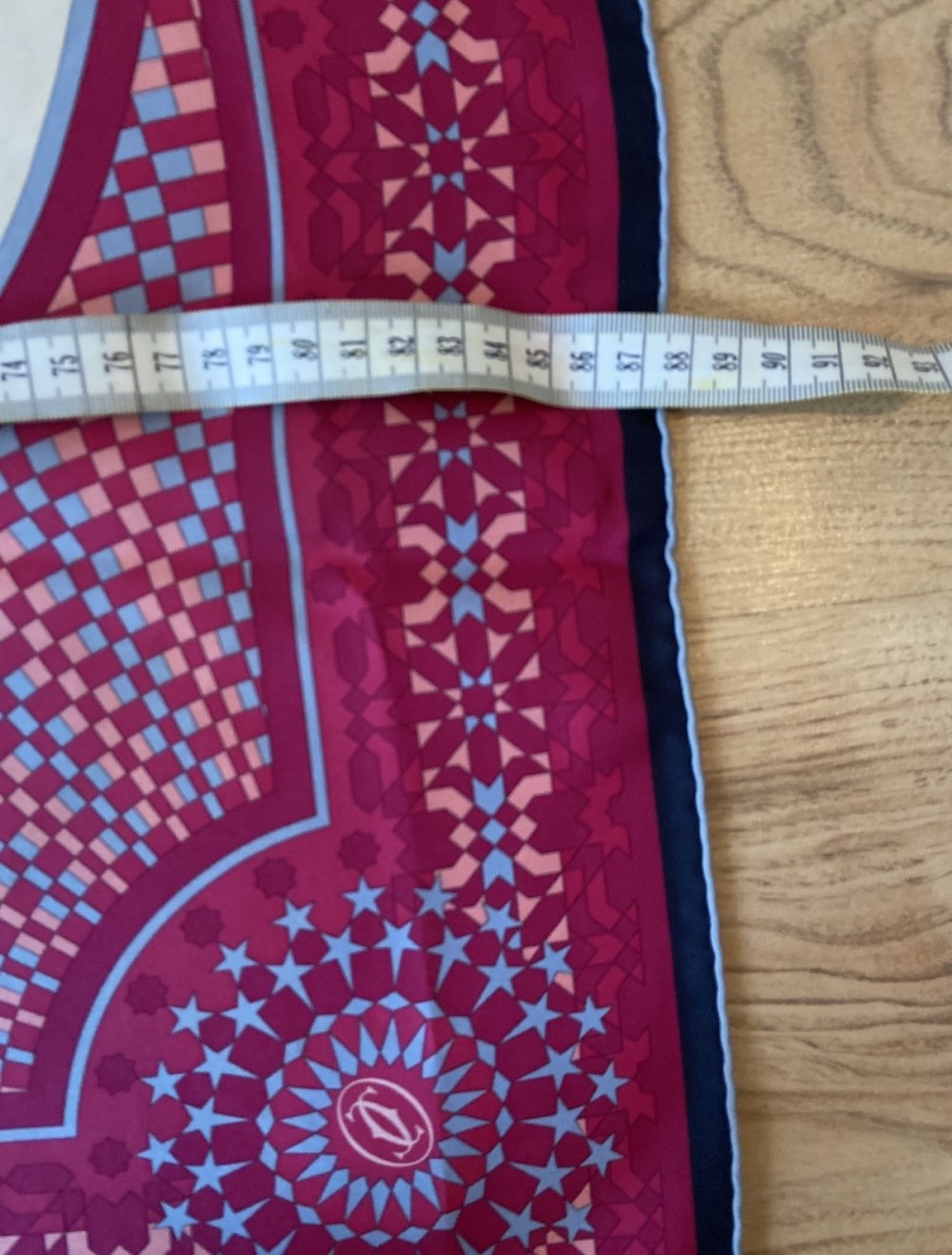 Luxus Seiden Tuch neu Cartier Original