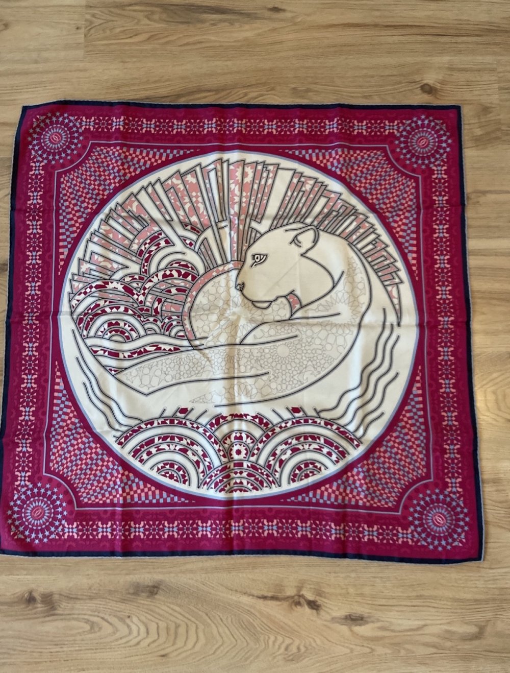 Luxus Seiden Tuch neu Cartier Original