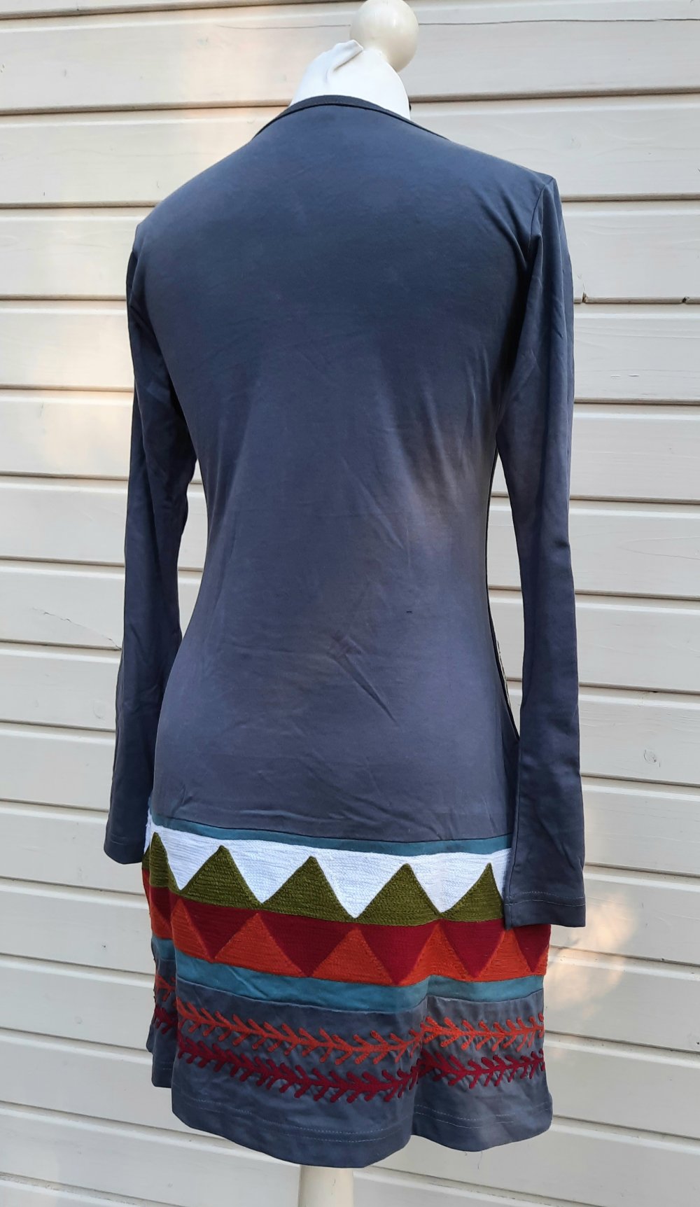 Ethnokleid Stiefelkleid Bohokleid Minikleid Baumwollkleid bestickt Mandala Ethno 