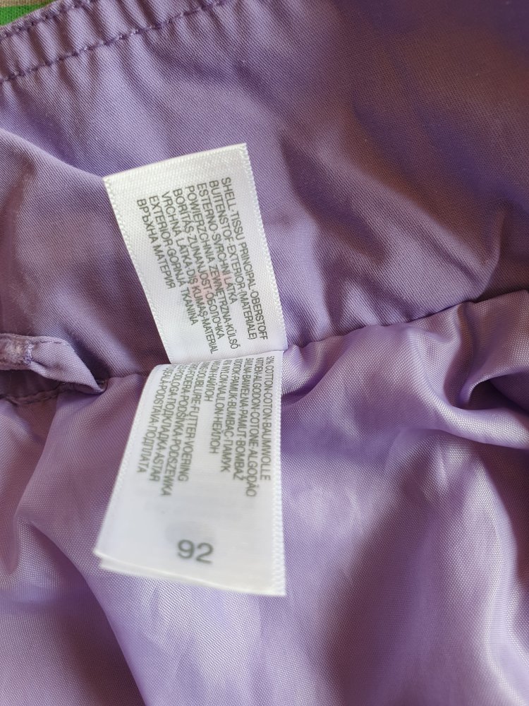 Baby Club - Jacke / Übergangsjacke - Mädchen - flieder / lila - mit Kapuze - Größe 92