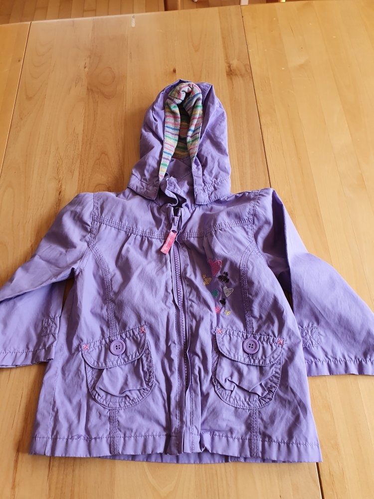 Baby Club - Jacke / Übergangsjacke - Mädchen - flieder / lila - mit Kapuze - Größe 92