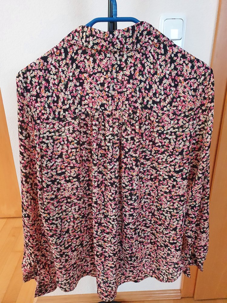 H&M Damen Oversized Bluse geblümt langarm S ( M )