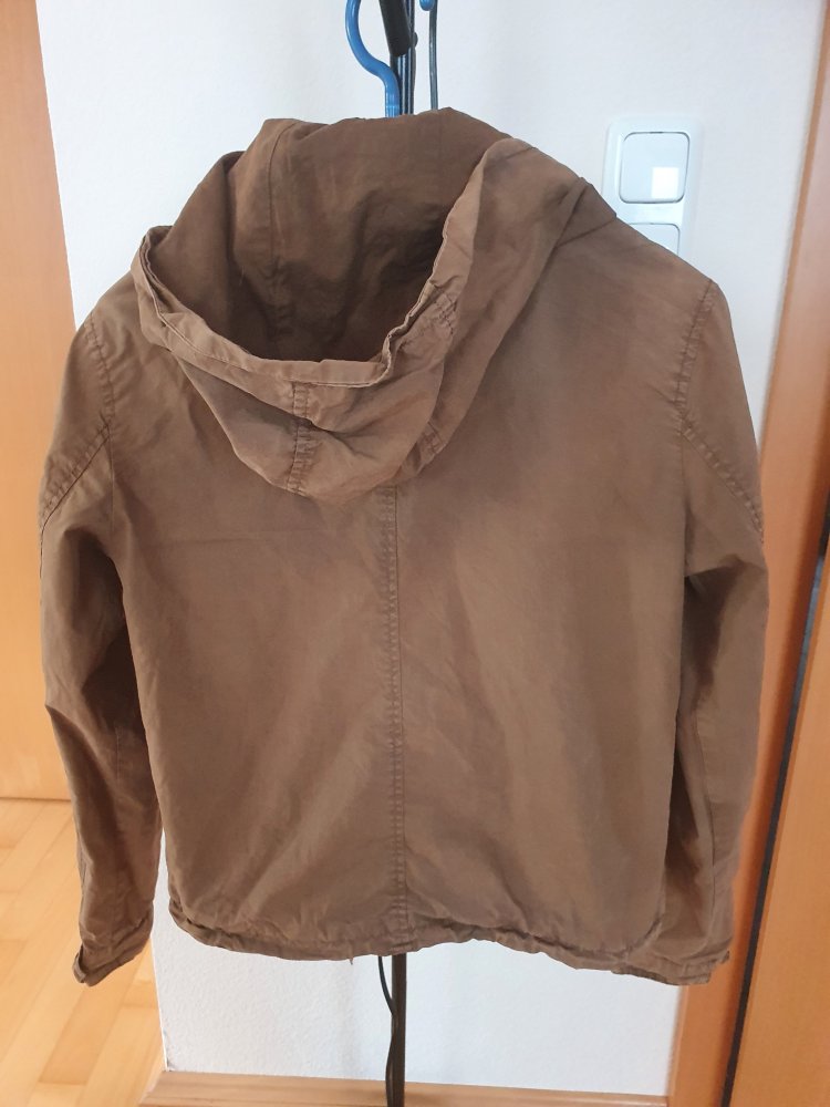 EDC Esprit Damen Jacke / Übergangsjacke XS ( S ) - Kapuze abnehmbar - used look XS ( S )