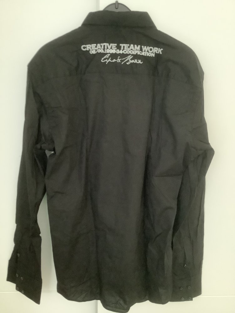 Cipo & Baxx Langarmhemd Schwarz Gr. L