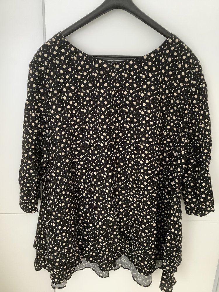 sheego Tunika im Lagenlook mit 1-Knopf-Verschluss Gr. 54 