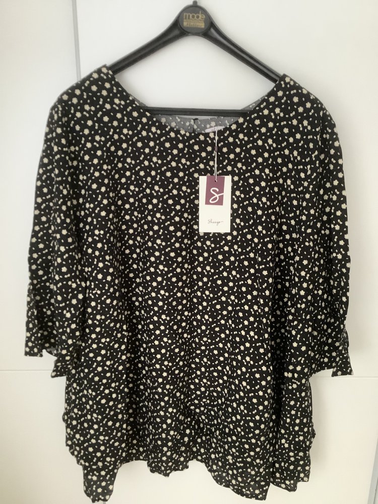 sheego Tunika im Lagenlook mit 1-Knopf-Verschluss Gr. 54 