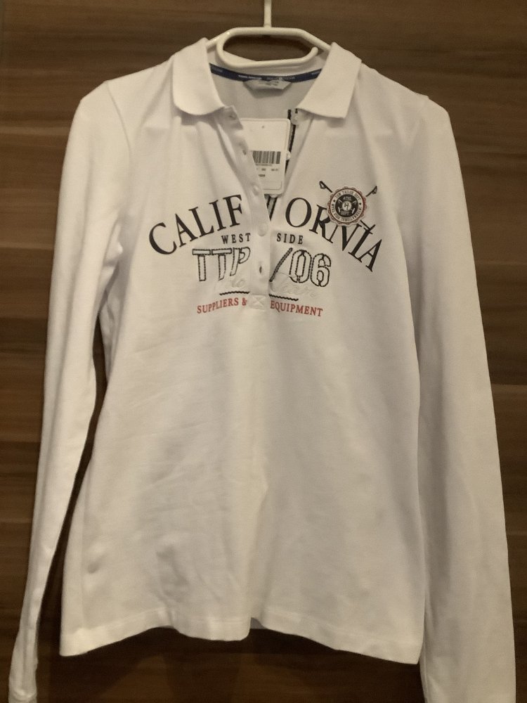 TOM TAILOR Polo Team Langarm-Poloshirt Gr. S NEU