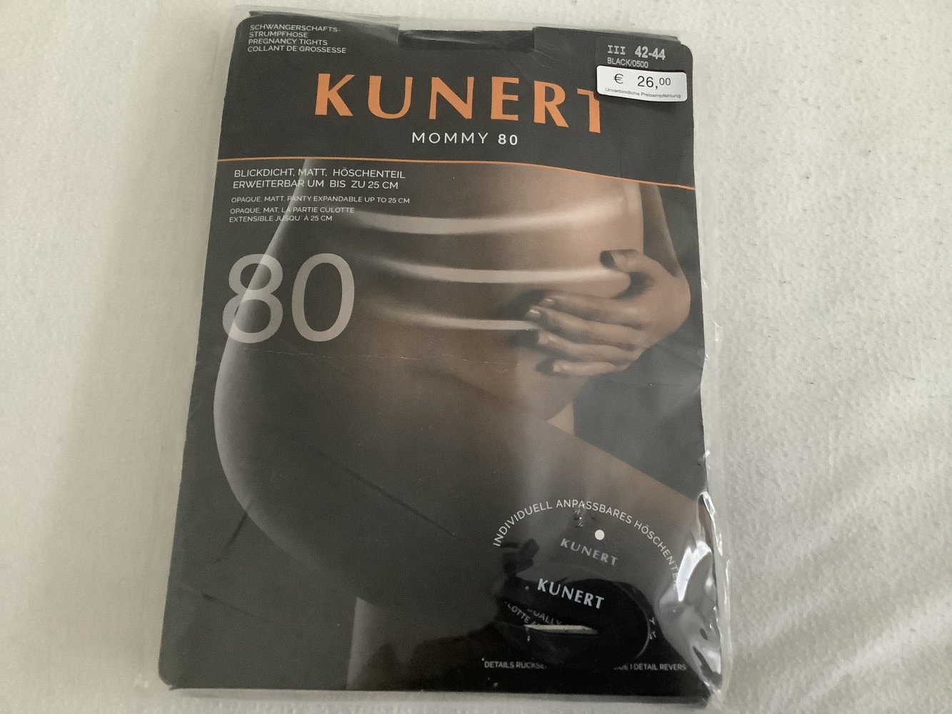 Kunert Mommy 80 DEN Schwangerschaftsstrumpfhose blickdicht