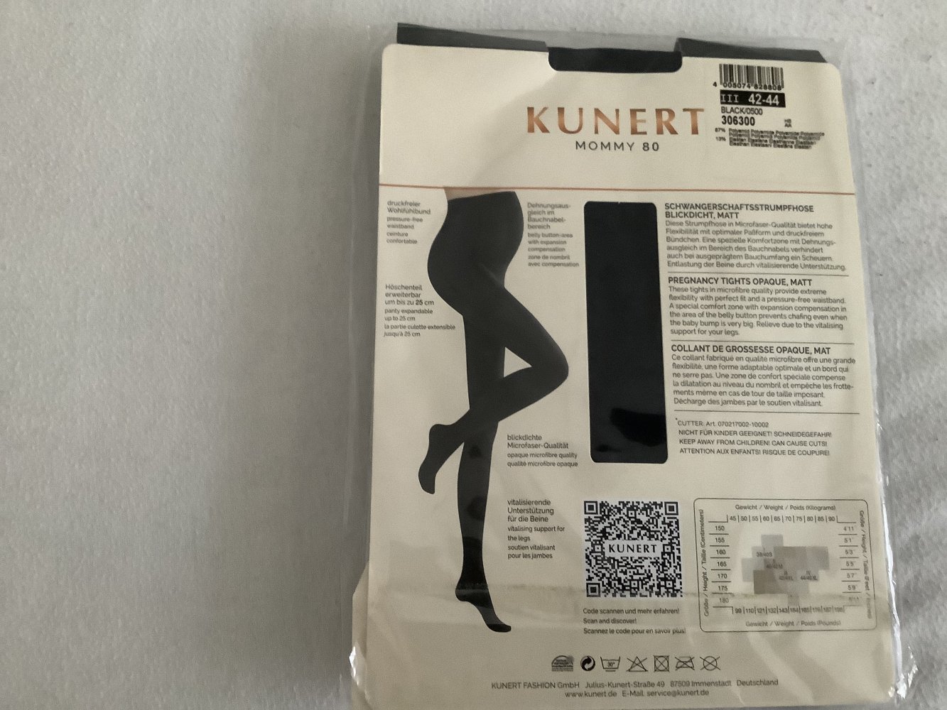 Kunert Mommy 80 DEN Schwangerschaftsstrumpfhose blickdicht