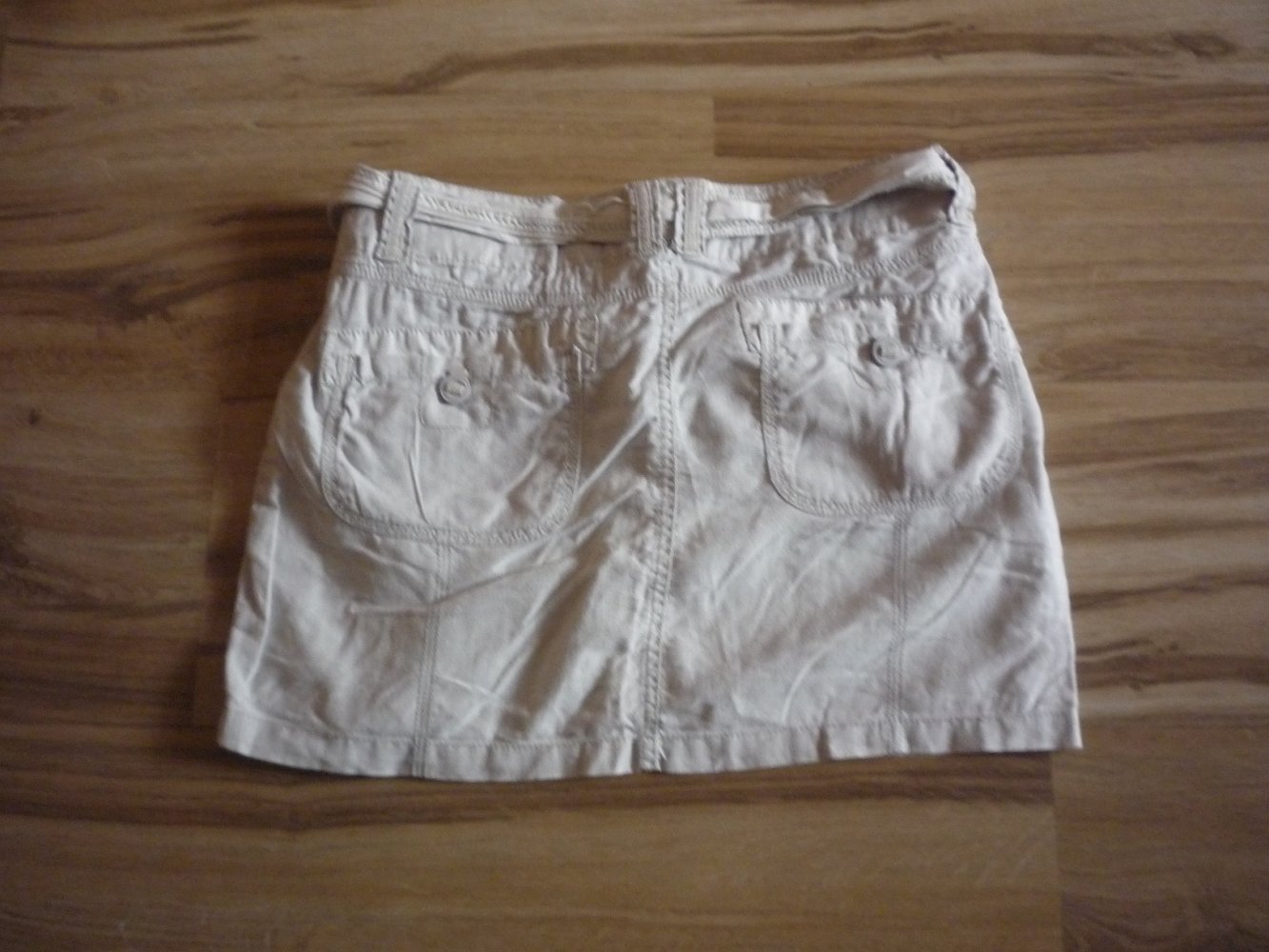 ONLY - modischer Minirock mit Stoffgürtel zum Binden - Gr. 36