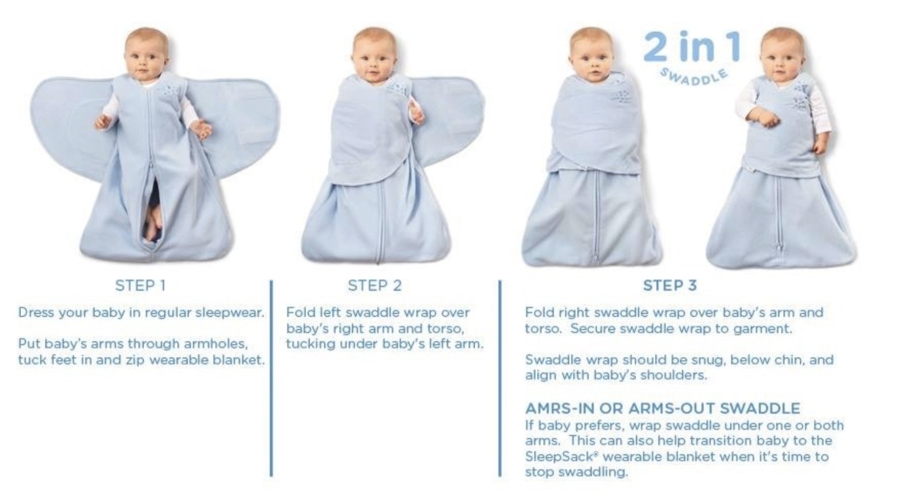 Halo sleep sack swaddle