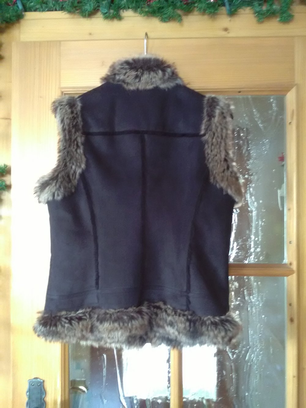 Weste mit Fellbesatz Gr. 38