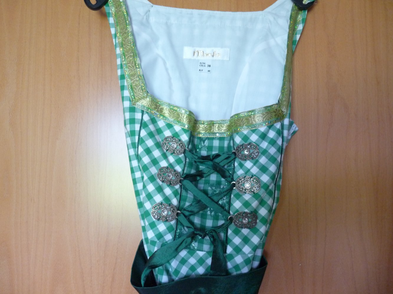 Dirndl grün knielang