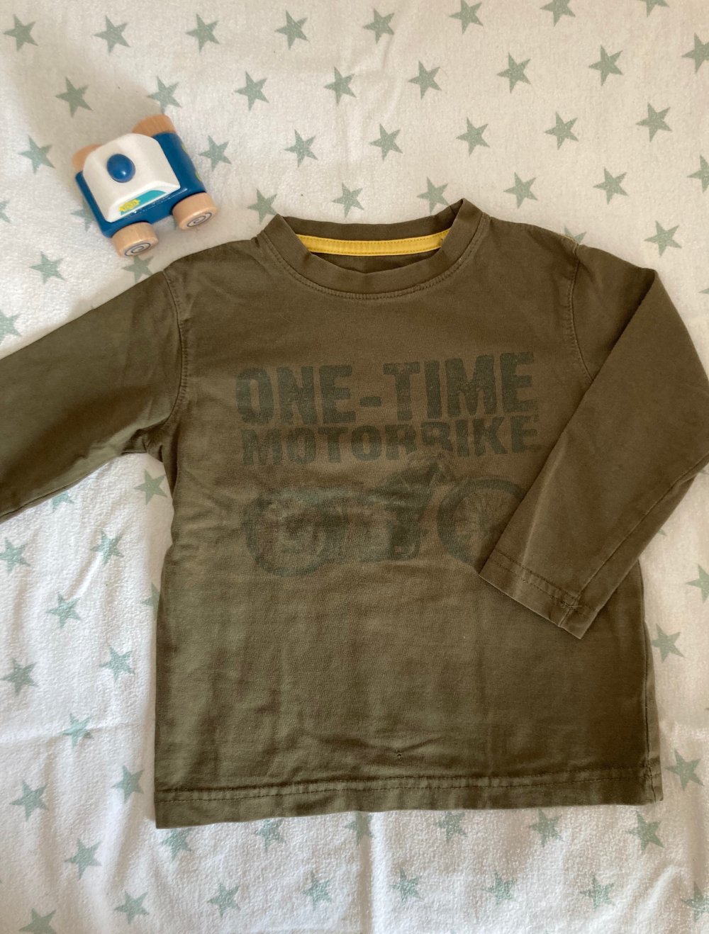 Longsleeve Motorrad-Aufdruck