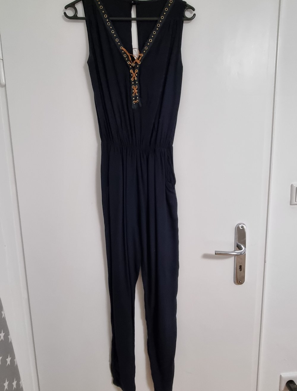 Jumpsuit kurzärmlig Marineblau