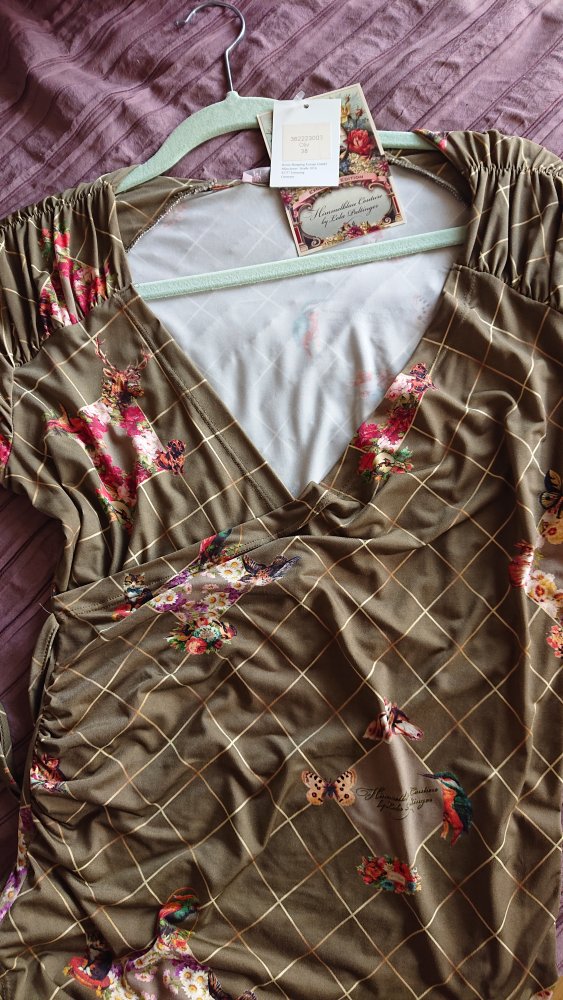 Ungetragenes Wickelkleid, Himmelblau Collection by Lola Paltinger