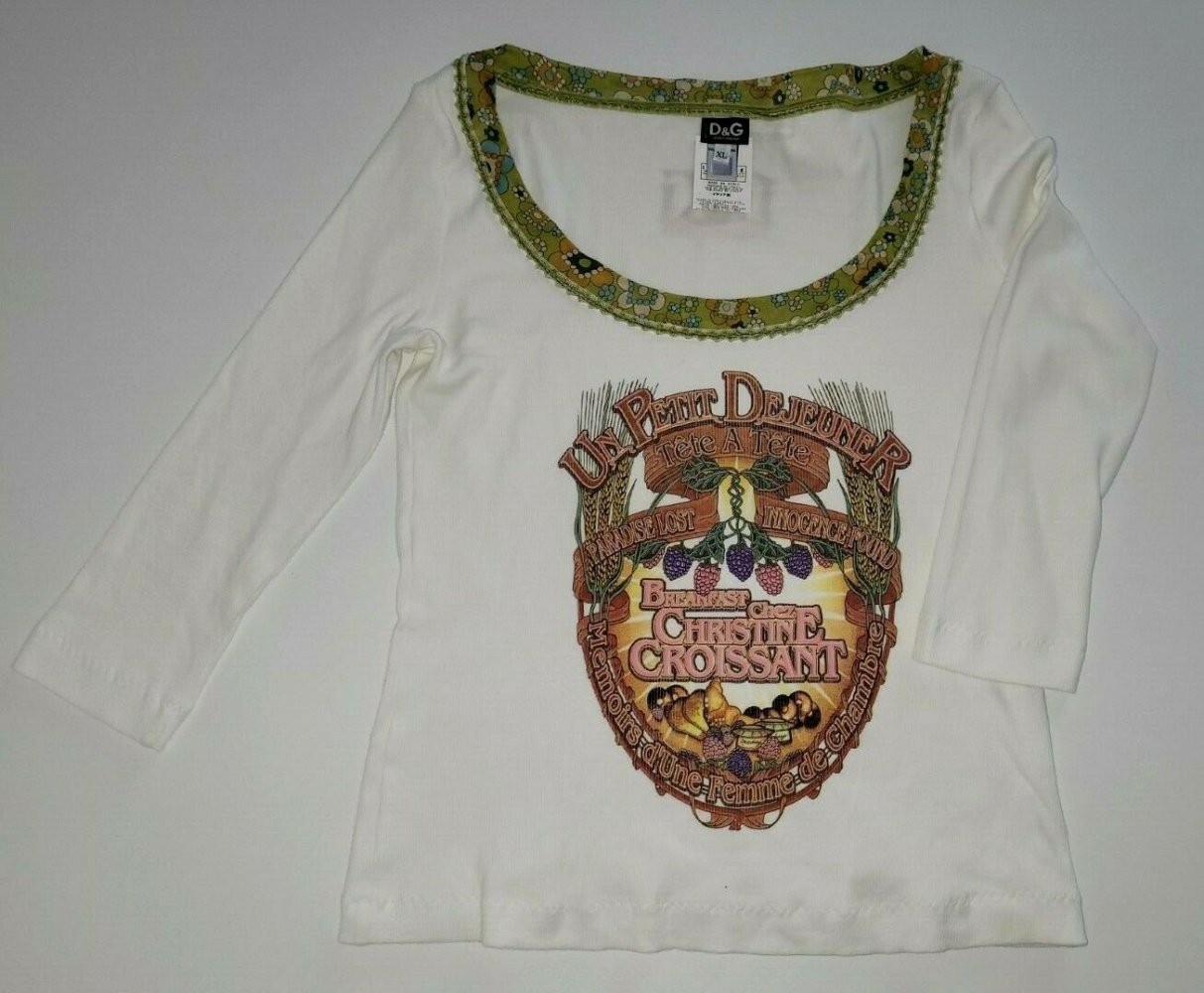 Dolce & Gabbana Damen Langarm T-Shirt in der Größe XL,1a Zustand