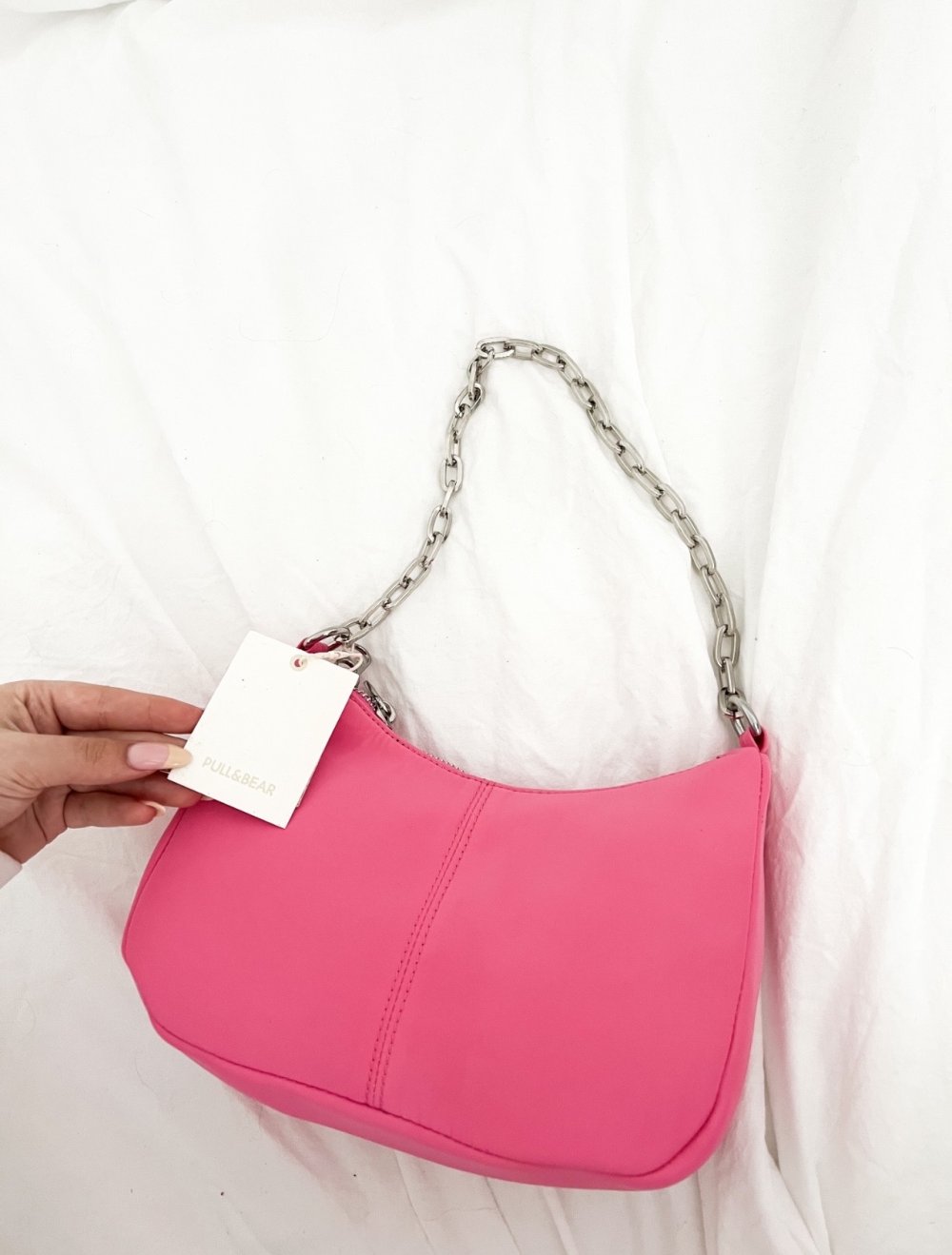 Pull & Bear Schultertasche Pink Neu, mit Etikett