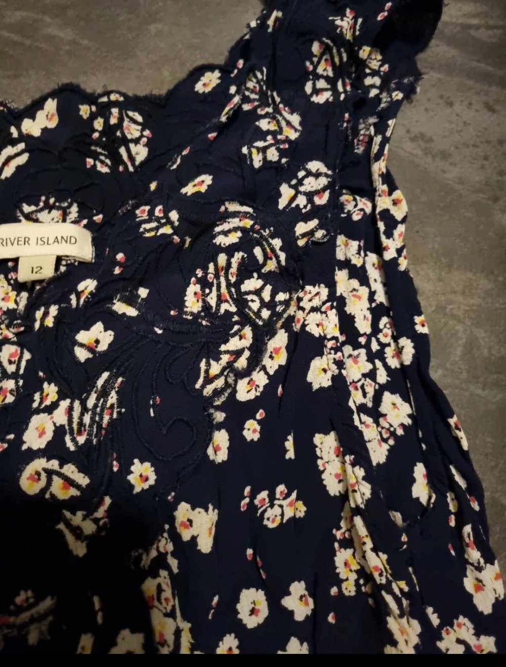 river Island florales Tshirt Bluse gr. m