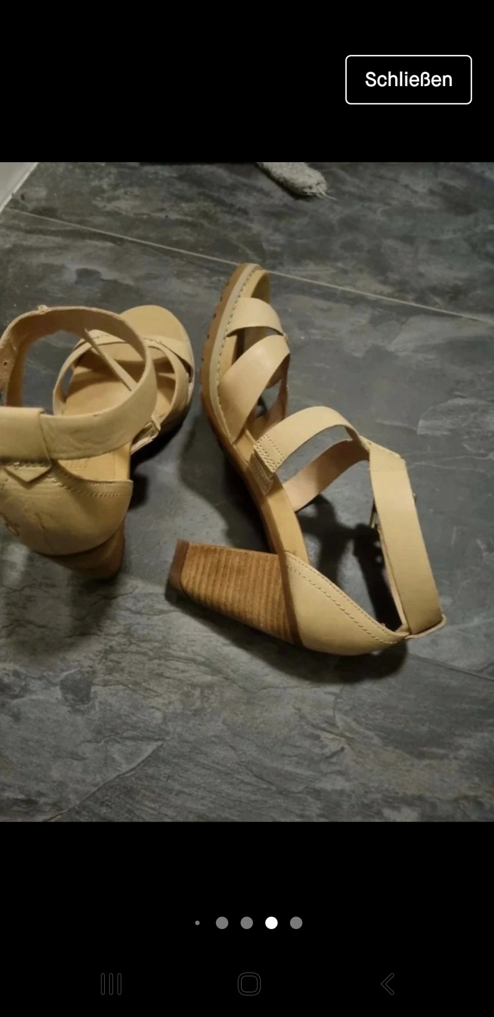 Beige timberland Sandaletten