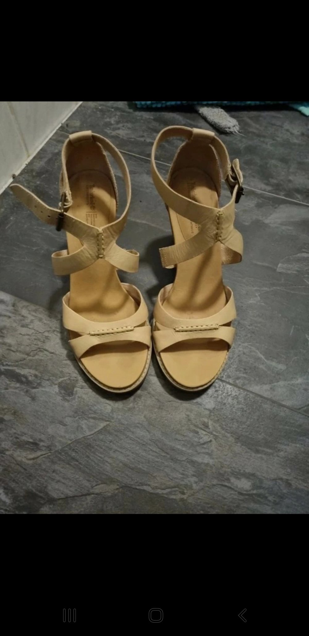 Beige timberland Sandaletten