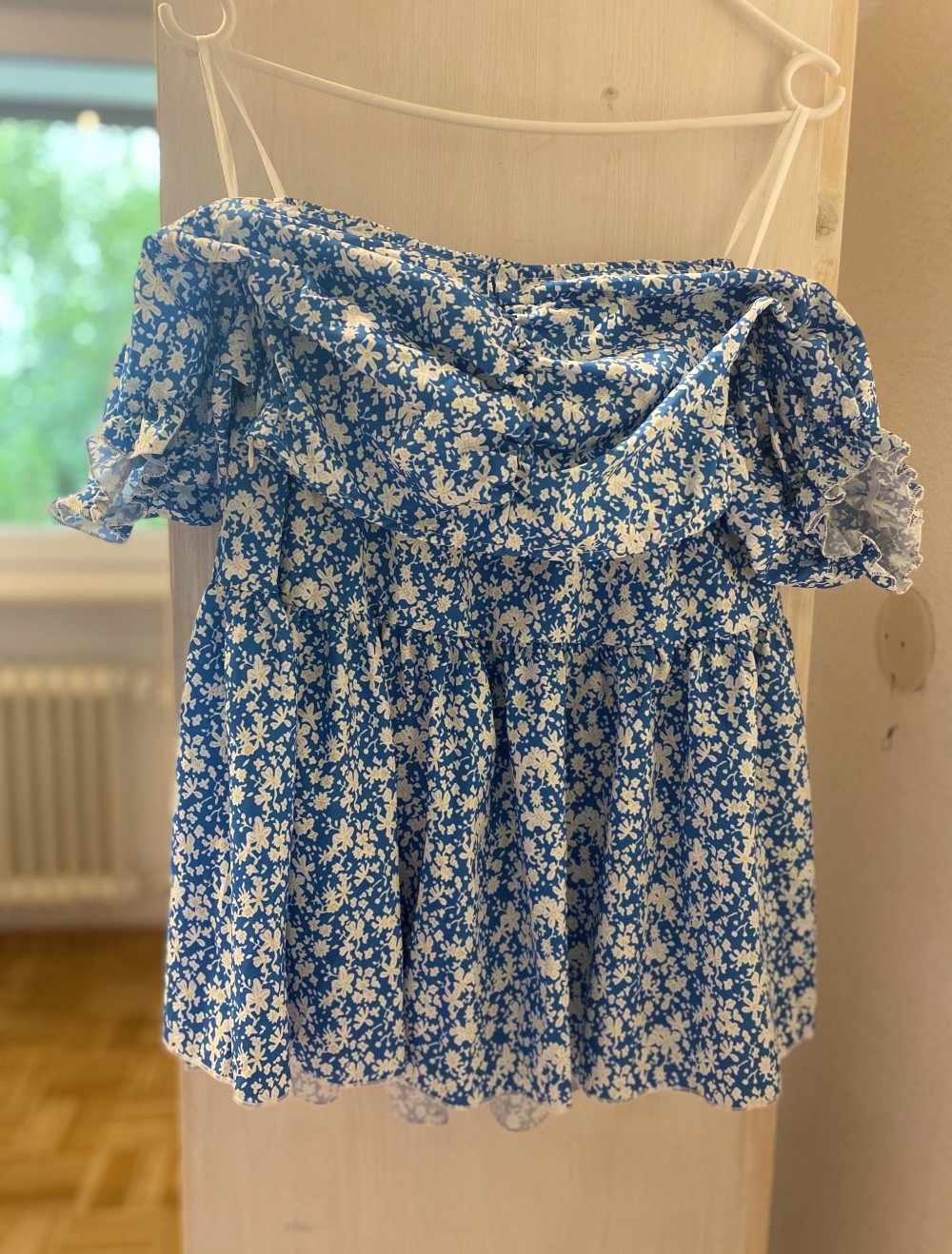 Oberteil + Rock in Blau