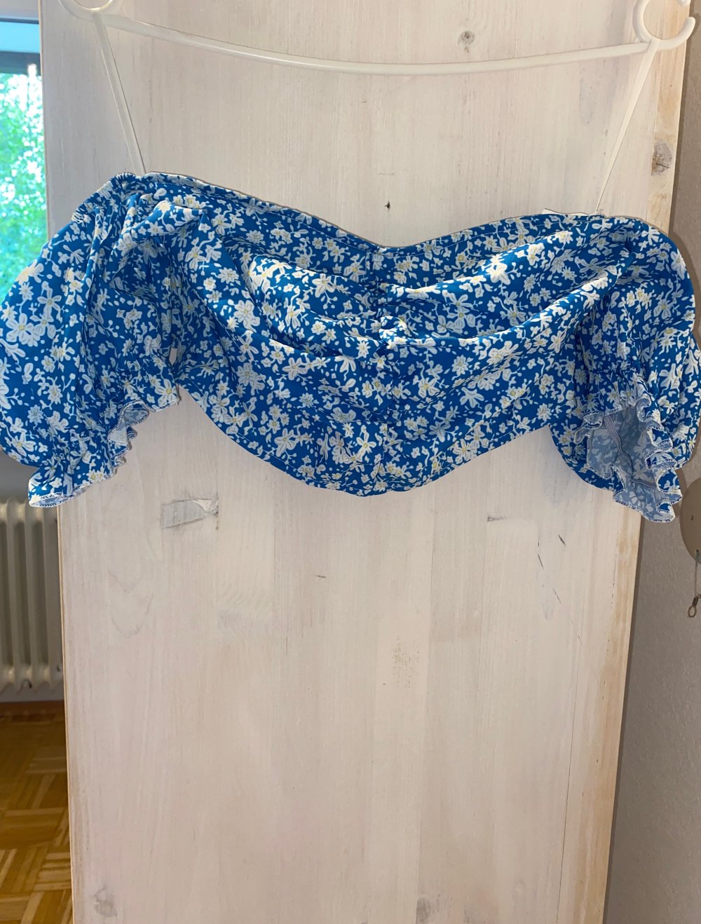 Oberteil + Rock in Blau