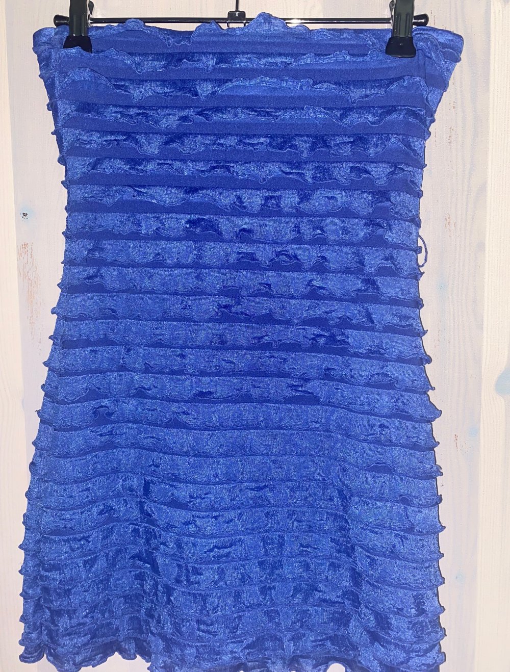 Trägerloses Top in Blau