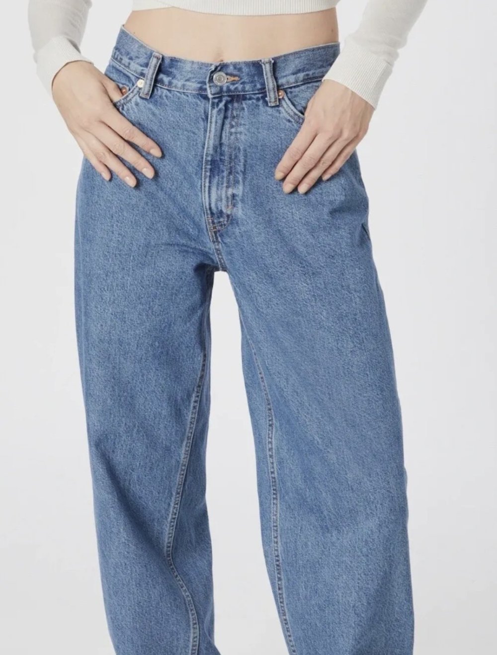 WEEKDAY Rail Mid Loose Straight Jeans 25/30