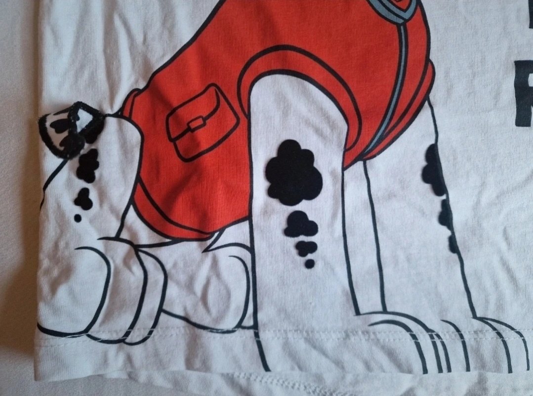 Weisses T-Shirt Paw Patrol Gr.110, Marshall