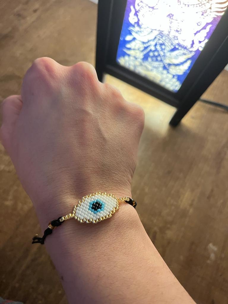 Miyuki armband mit Nazar Amulett