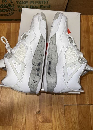 nike air jordan 4 retro white oreo