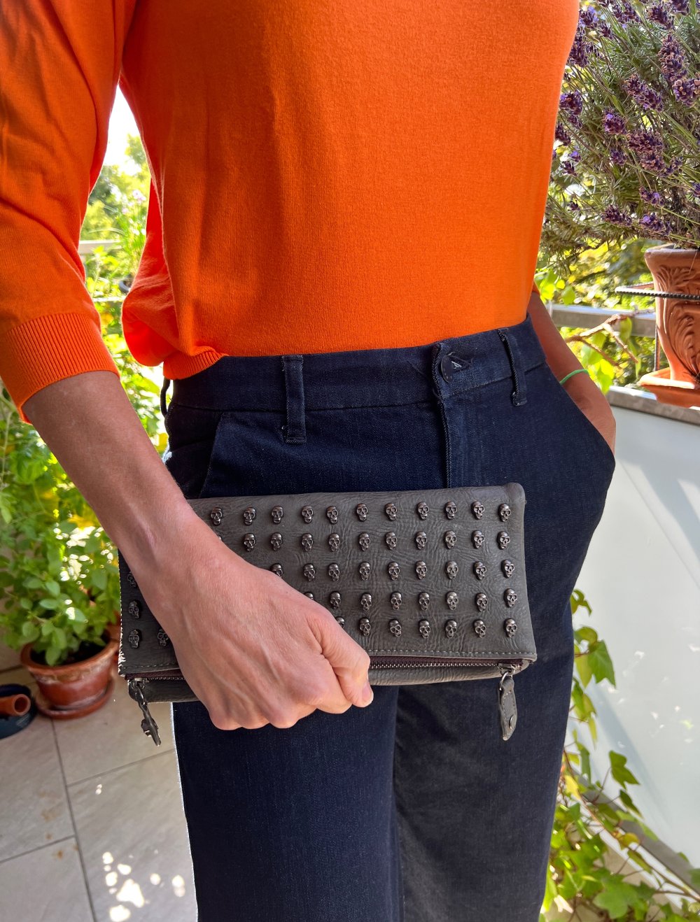 Skull Clutch - perfekt zu lässige und schickere Outfits