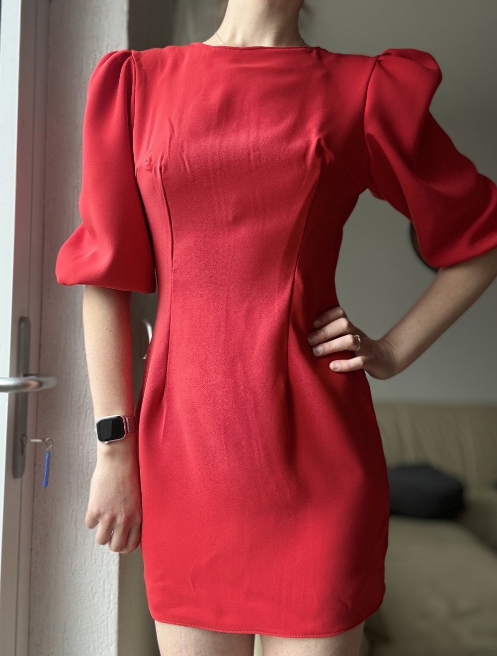 Rot mini Kleid