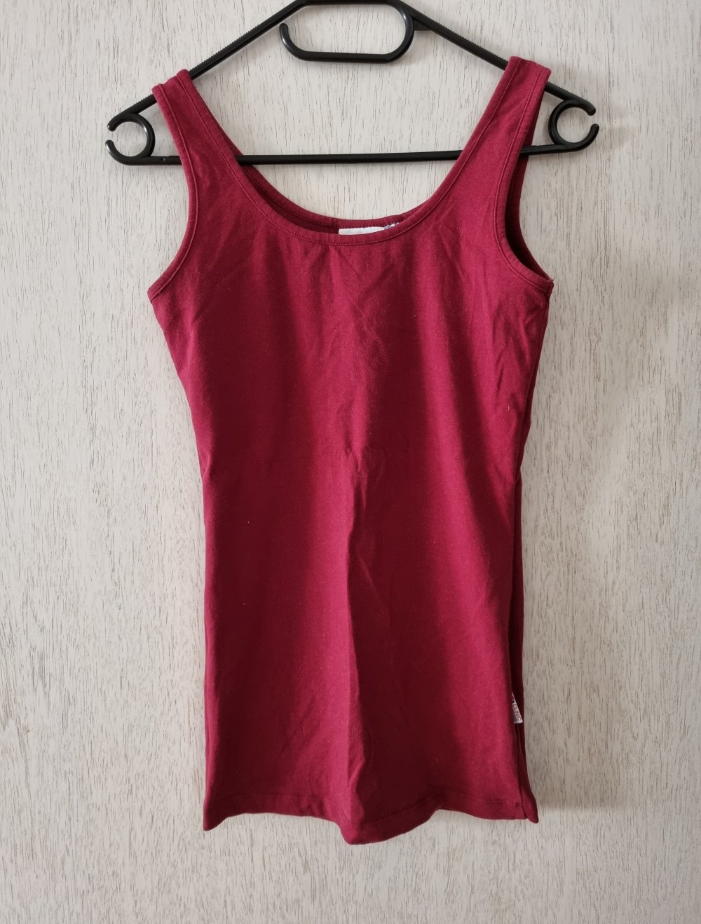 Clinic Dress Tanktop Shirt Gr. 34/36 Weinrot