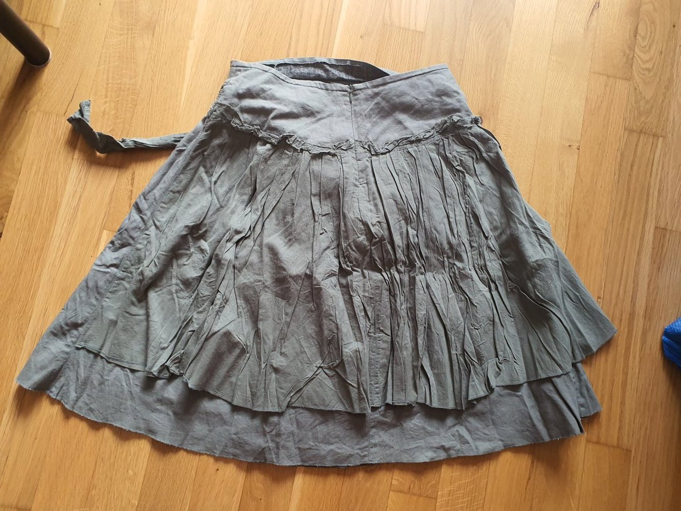 Knielanger Rock Wickeloptik Blume Promod